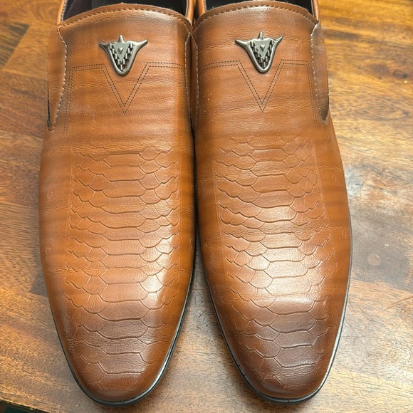 Men’s Dress shoes, light brown, size 12 - Picture 3 of 8